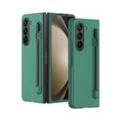 Capa Fina Antichoque Com Sensação De Pele Para Samsung Galaxy Z Fold7 6 5 4 3 Com Suporte Para