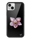 Capa Floral Wildflower Orchid para iPhone 13/14 - Preta e Roxa
