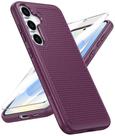 Capa FNTCASE à Prova de Choque para Samsung Galaxy S25 Plus - Roxa