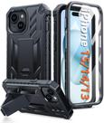 Capa FNTCASE Militar para iPhone 15 (6,1 polegadas) - Preta