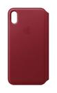 Capa Folio de couro Apple para iPhone Xs Max, produto VERMELHO