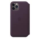 Capa Folio de Couro para Apple iPhone 11 Pro na Cor Berinjela Capa Folio de Couro para Apple iPhone 11 Pro na Cor Berinjela