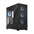 Capa Fractal Design Pop XL Air RGB em vidro temperado preto Capa Fractal Design Pop XL Air RGB em vidro temperado preto