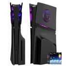 Capa frontal Dobewingdelou para PS5 Pro edição com disco, luz RGB e filtro de poeira Capa frontal Dobewingdelou para PS5 Pro edição com disco, luz RGB e filtro de poeira