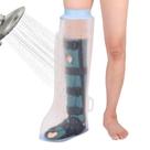 Capa fundida Cleatky antiderrapante para perna de banho, perna inteira de adulto
