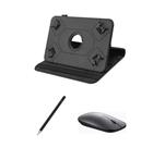 Capa Giratória + Caneta Touch + Mouse Bluetooth Para Tablet Vaio