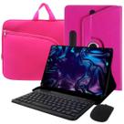 Capa Giratória kit c Teclado Touchpad Rosa p/ Tablet 10.1 polegadas
