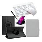 Capa Giratoria P/ Tablet Redmi Pad2 + Pasta + Teclado Mouse Bluetooth + Caneta
