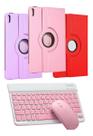 Capa Giratória Para iPad 10ª Geração + Teclado E Mouse Bt Cor Sortido Feminino Capa Giratória Para iPad 10ª Geração + Teclado E Mouse Bt Cor Sortido Feminino