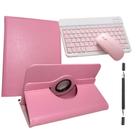 Capa Giratoria Para tablet Redmi Pad 2 11' + Teclado Mouse + Caneta Dupla Preto