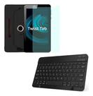 Capa Giratória + Película + Teclado Para Tab Twist T770c