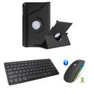 Capa Giratória + Teclado Bluetooth + Mouse Bluetooth Tablet Galaxy Tab A8 T295