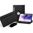 Capa Giratória Teclado Mouse Película Para Galaxy Tab S7 Fe