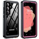 Capa GOLDJU para Samsung Galaxy S25 6,2" impermeável rosa