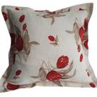 Capa Gorgurinho Decorativa p/ Almofada 43x43cm Tulipa Vermelha com Abas Capa Gorgurinho Decorativa p/ Almofada 43x43cm Tulipa Vermelha com Abas