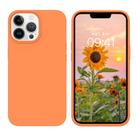 Capa GUAGUA para iPhone 13 Pro de 6,1 polegadas de silicone líquido laranja