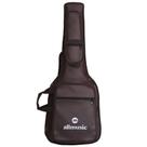 Capa Guitarra Premium Extra Luxo Couro Marrom Allmusic