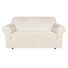Capa H.VERSAILTEX Stretch Velvet Loveseat Ivory