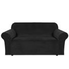 Capa H.VERSAILTEX Stretch Velvet Loveseat preta