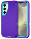 Capa I-HONVA Anti-Choque para Samsung Galaxy S24/S25 - Roxa/Verde