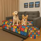 Capa Impermeável À Prova DÁgua para Sofá em Jacquard Romero Britto