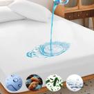 Capa Impermeável de Colchão PVC Com Elástico - Branca - Solteiro Padrão