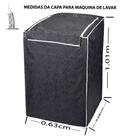 Capa Impermeável Máquina De Lavar Brastemp Colormaq Consul 10kg 11kg E 12kg