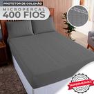 Capa Impermeável para Colchão Casal Tecido Micropercal 400 Fios - Protetor de Colchão