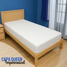 Capa Impermeável Para Colchão Queen Tipo Hospitalar Com Zíper - Branca Capa Impermeável Para Colchão Queen Tipo Hospitalar Com Zíper - Branca