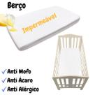 Capa Impermeável Protetor Colchão de Berço Branco Anti Mofo