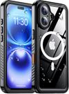 Capa Impermeável Temdan para iPhone 16 (6.1") - Preta Capa Impermeável Temdan para iPhone 16 (6.1") - Preta