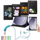 Capa Infantil para Tab Samsung A9 + Pelicula de Vidro + Fone + Protertor de cabo