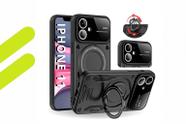 Capa iPhone 11 (6.1) Armor Magnética com Suporte 360 e Proteção de Câmera Capinha Antichoque