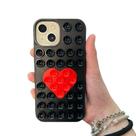 Capa Iphone Suporte Ventosa Heart Preta Capa Iphone Suporte Ventosa Heart Preta