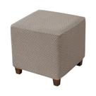Capa Jacquard Elástica De Cor Sólida Para Puff Otomano Em Formato T, Capa Protetora Completa Para Capa Jacquard Elástica De Cor Sólida Para Puff Otomano Em Formato T, Capa Protetora Completa Para