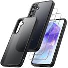 Capa JeTech 3 em 1 fosca com 2 vidros Samsung Galaxy A55 5G Capa JeTech 3 em 1 fosca com 2 vidros Samsung Galaxy A55 5G