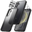 Capa JeTech 5 em 1 fosca para protetores Samsung Galaxy S24 5G + Capa JeTech 5 em 1 fosca para protetores Samsung Galaxy S24 5G +
