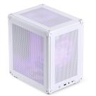 Capa JONSBO C6 branca Mini MATX Mesh com 3,5 HDD 1 ou 2,5 SSD 2