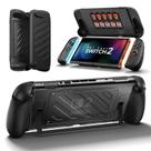 Capa JSAUX para Nintendo Switch 2 com TPU e PC, 10 Slots para Cartões de Jogo Capa JSAUX para Nintendo Switch 2 com TPU e PC, 10 Slots para Cartões de Jogo