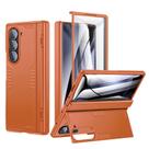 Capa Kaiiecal com Suporte para Samsung Galaxy Z Fold 6 - Cor Laranja Capa Kaiiecal com Suporte para Samsung Galaxy Z Fold 6 - Cor Laranja