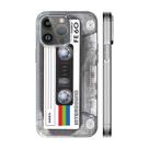Capa KIOMY para iPhone 14 Pro, cassete 3D retrô, à prova de choque