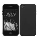 Capa kwmobile para iPhone 4/4S TPU flexível preta fina