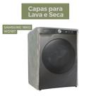 Capa lava e seca samsung 18kg wdt18t smart transparente flex