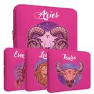 Capa Luva protetora Rosa para notebook ou tablet de até 15 Polegadas personalizadas com Signos