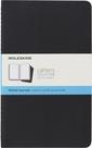 Capa macia Journal Moleskine Cahier, grande, pautada, preta x3