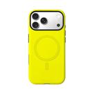 Capa Magnética Amarela Fluorescente Para iPhone 17 16 15 14 13 pro Max Plus, Dupla Camada Resistente