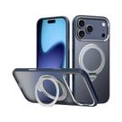 Capa Magnética Antichoque Fosca Com Suporte Para iPhone 17 pro Max pro Translúcida 360 graus Capa De