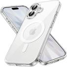 Capa Magnética Compatível iPhone 17 6,3 Polegadas com Mag-Safee, Case Protetora de Telefone à Prova de Choque, Parte Tra