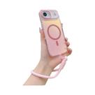 Capa Magnética Gradiente a Laser Com Cordão Para iPhone 12 a 17 pro Max, Antichoque E Compatível Com