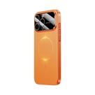 Capa Magnética Laranja Para iPhone Magsafe 17 16 15 14 13 12 pro Max plus 17Air 17Pro Com Proteção